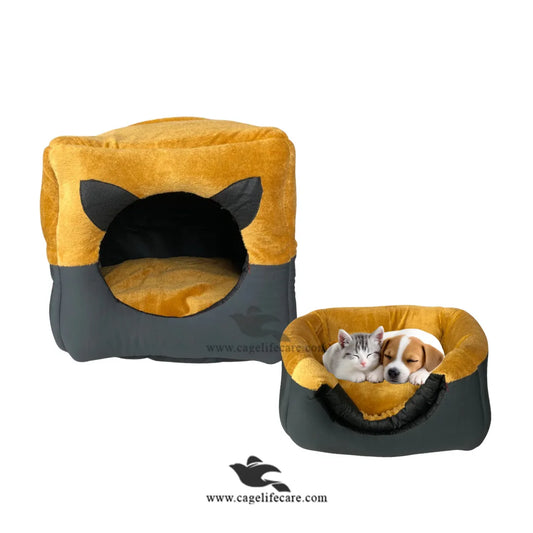 House in a Bed 2-in-1 (House Cum Bed) for Cats & Dogs