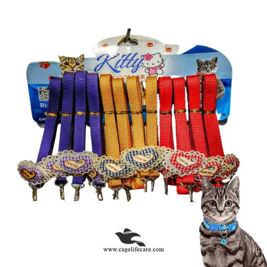 I Love You Heart Cat Collar – Adjustable & Stylish Pet Accessory