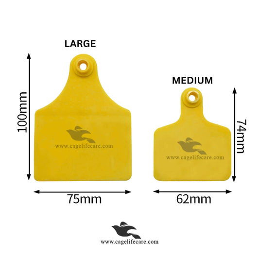 Weather-resistant cattle ear tags with long-lasting laser print