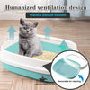 Large Cat Litter Tray with Lid & Scoop - Imported