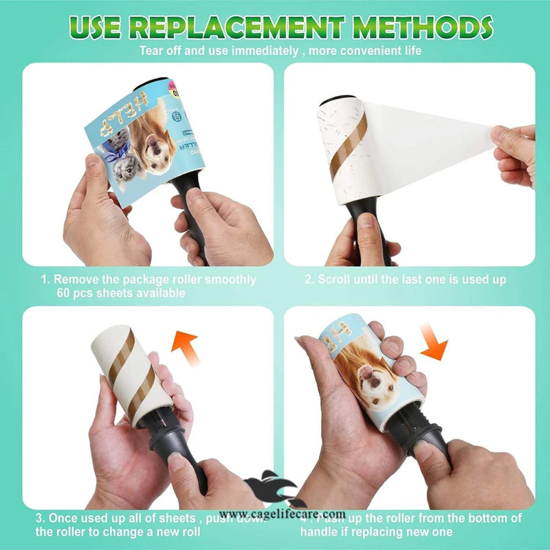 Imported Lint Roller – Reusable Pet Hair & Fur Remover