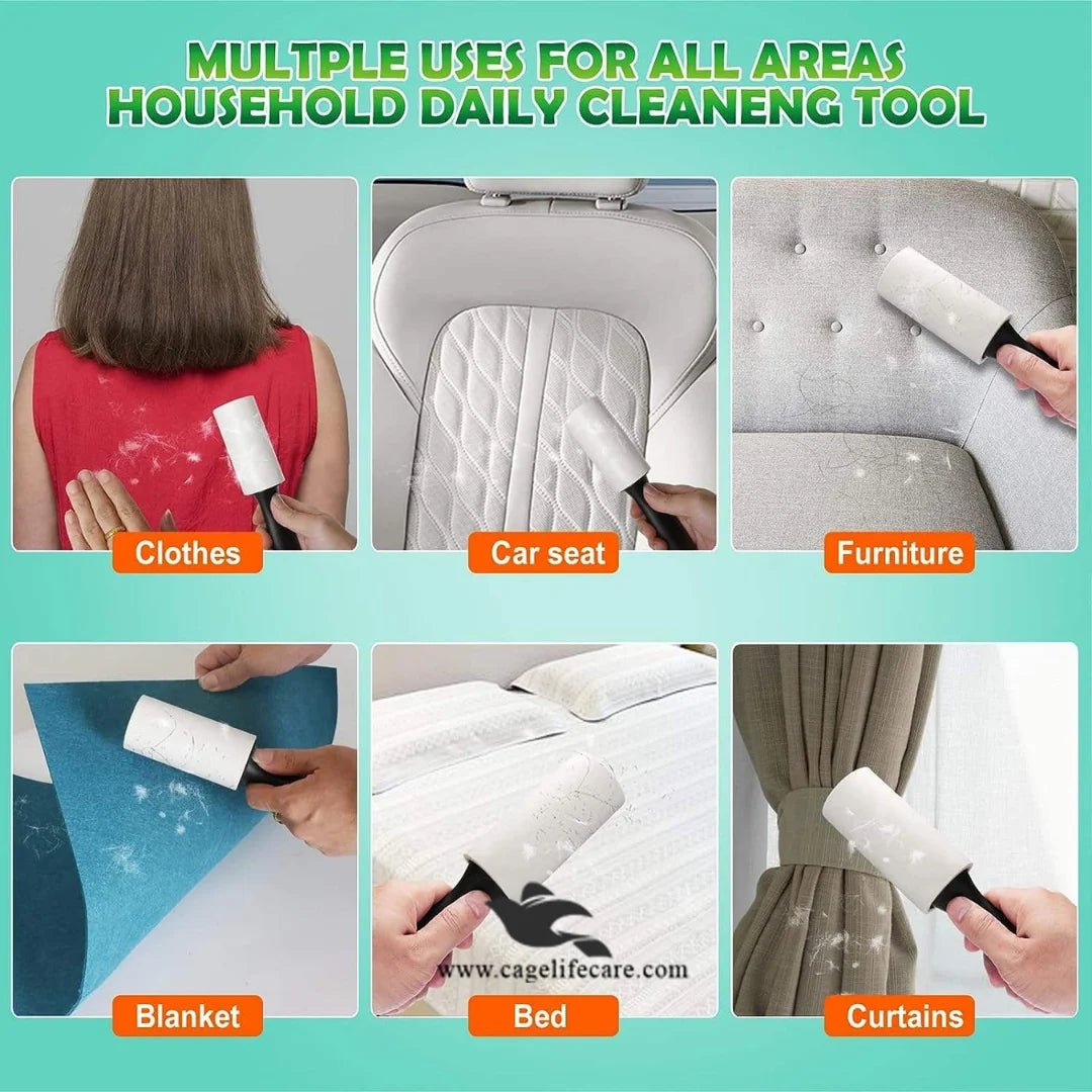 Cage Life Care pet hair roller with ergonomic handle