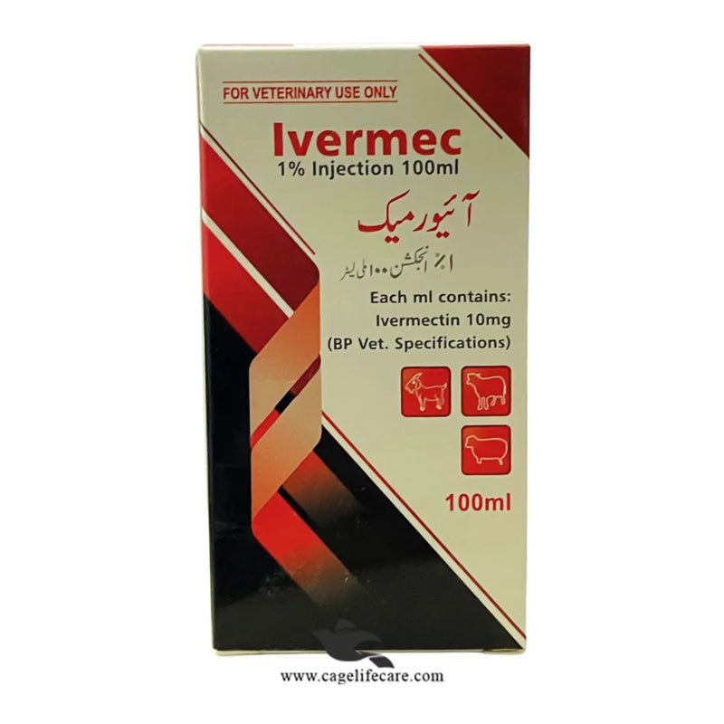 Ivermec 1% Injection – Imported (Made in China) for Livestock