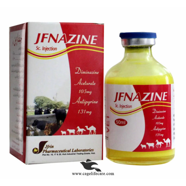 JFNAZINE Injection – Protozoal Treatment for Livestock – Cage Life Care