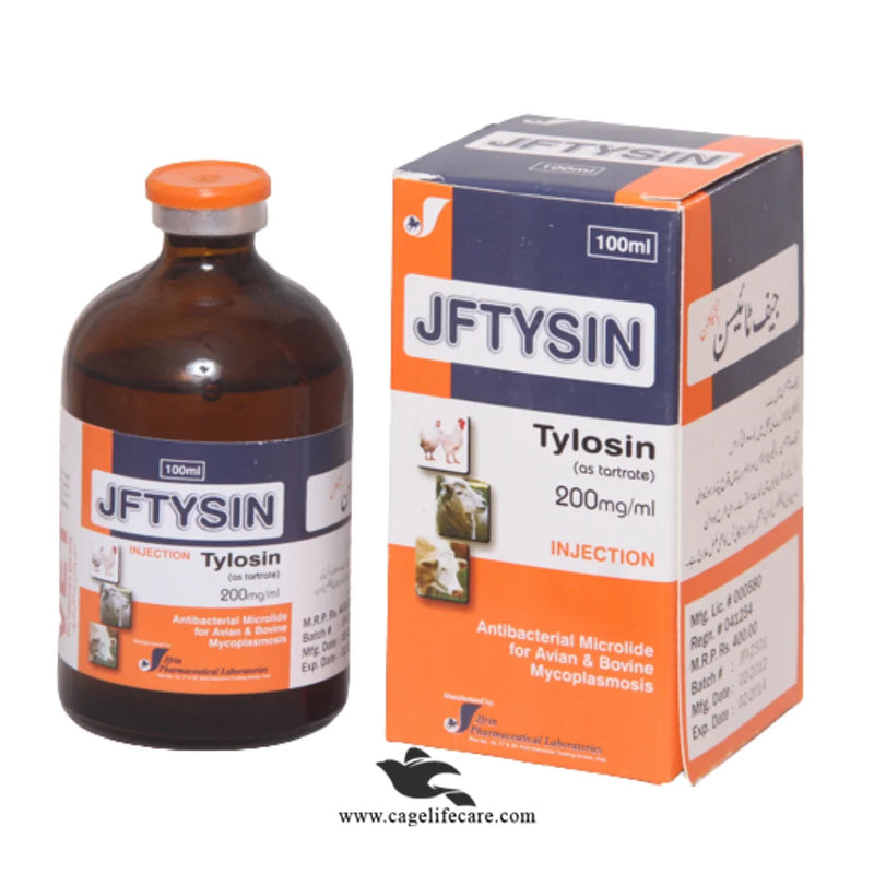 JFTYSIN 200 mg/ml – Veterinary Antibiotic for Poultry & Cattle Respiratory Infections