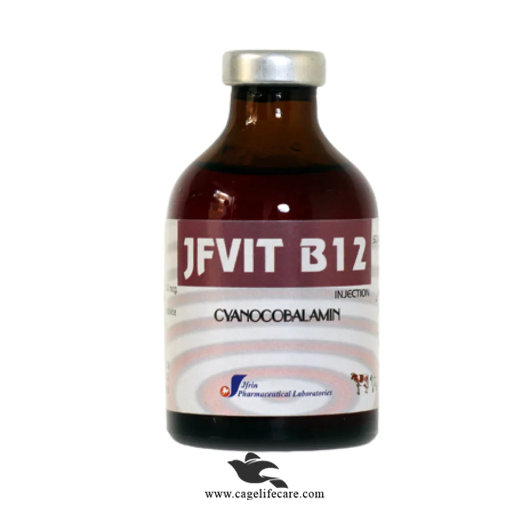 JFVIT B12 Injection – Cyanocobalamin 250mcg/ml – Veterinary Vitamin Supplement