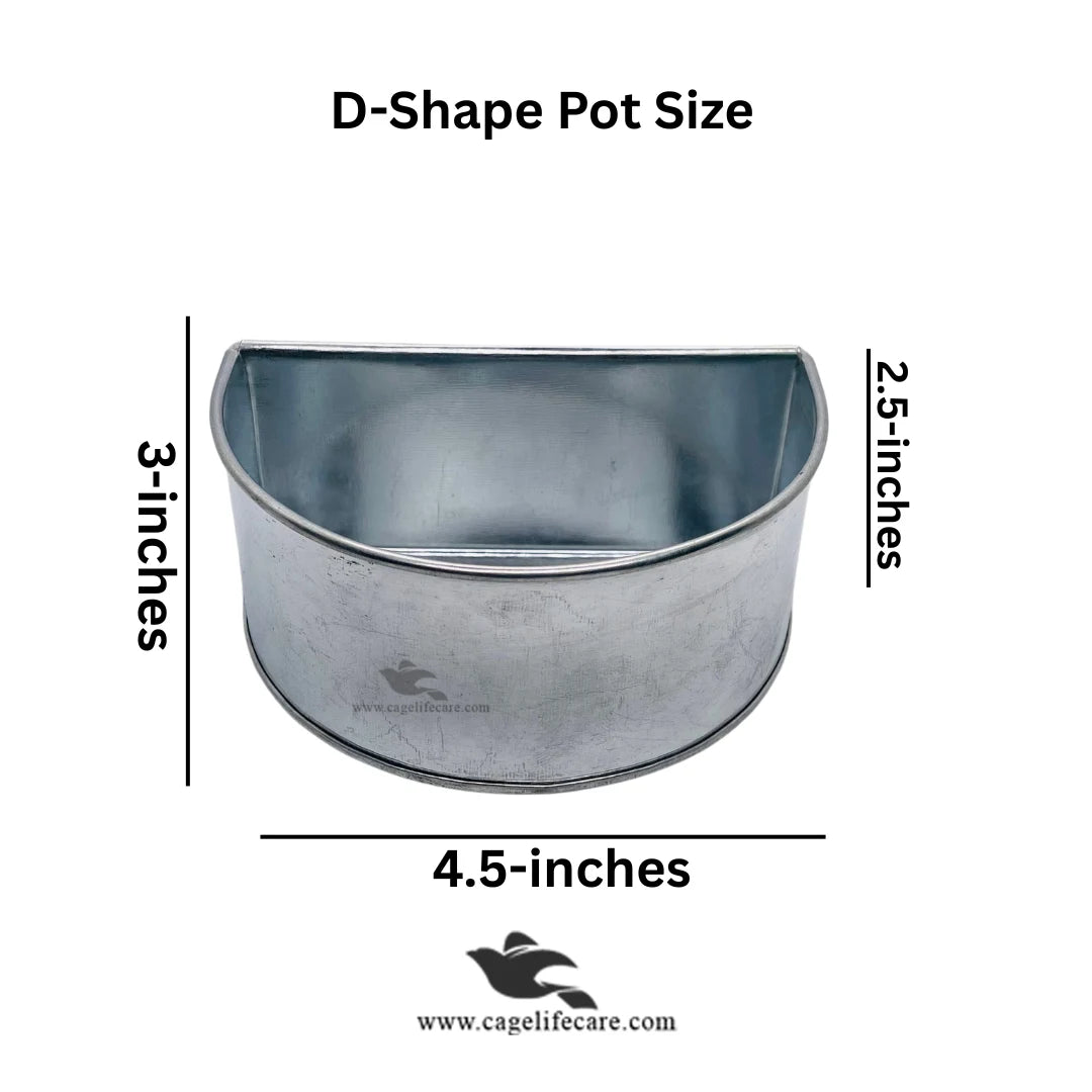 Just Steel Hanging Feeding Pots for Birds
