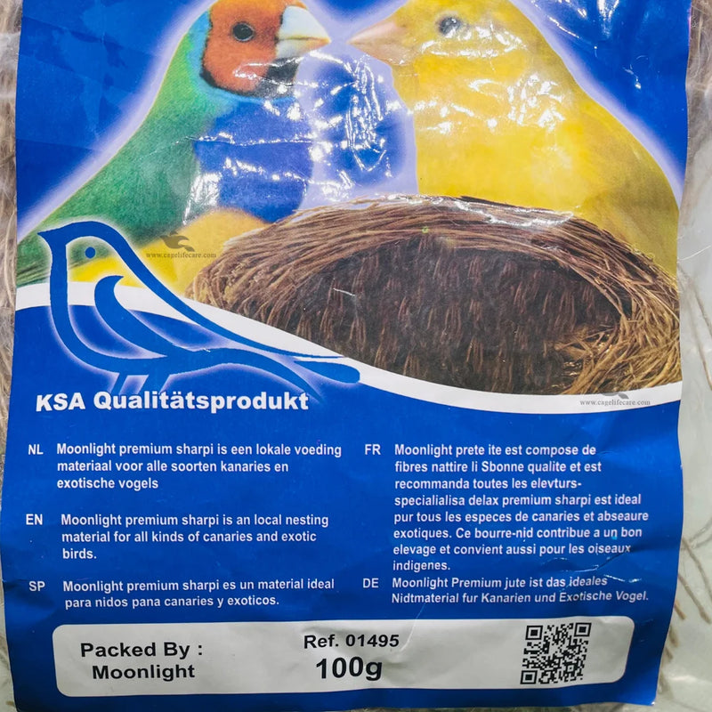 Jute Nesting Packets for Finches, Java & Canaries - Imported