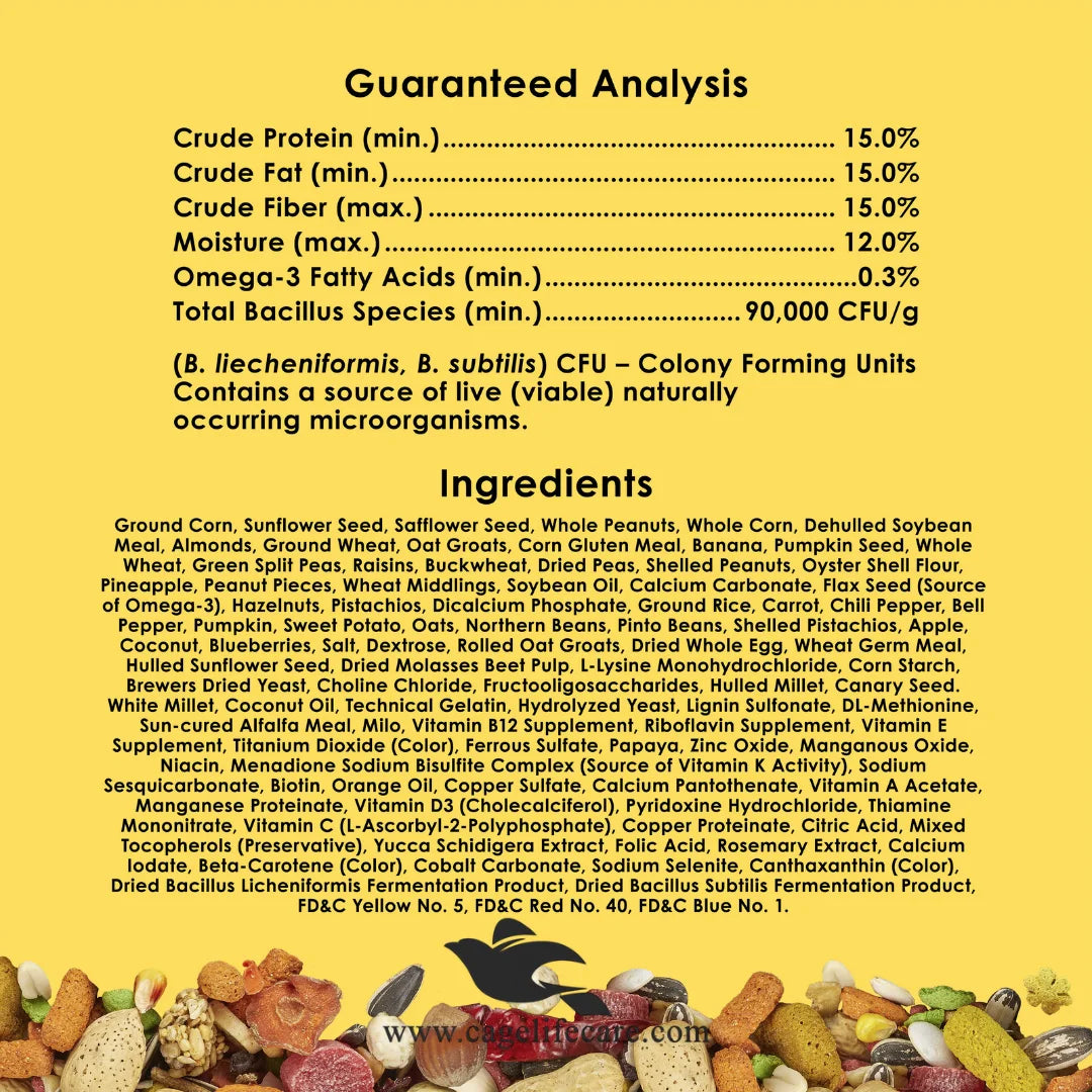 Kaytee Fiesta Macaw Food — Premium Gourmet Complete Diet for Macaws and Cockatoos