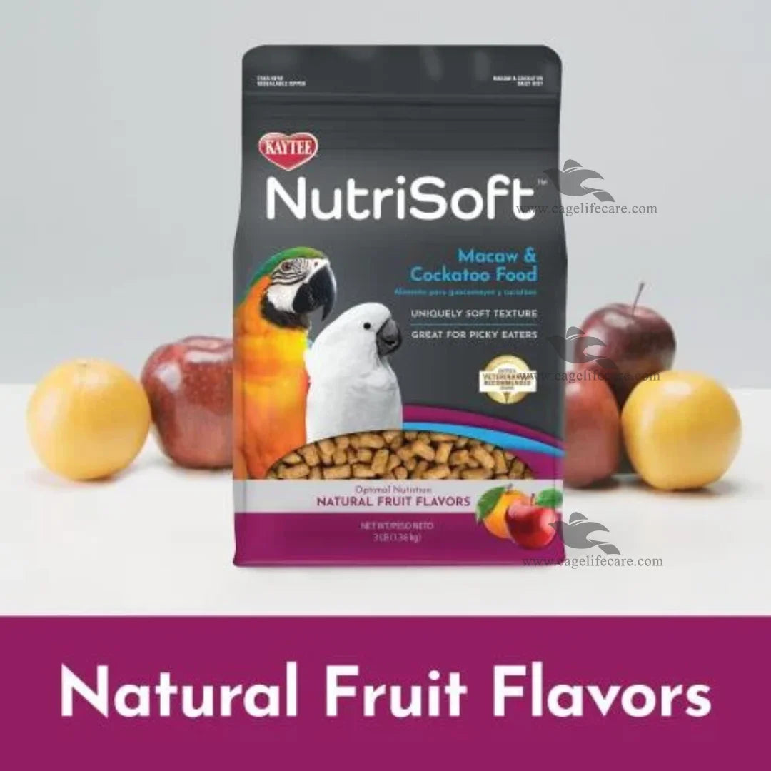 Kaytee NutriSoft large parrot food with natural fruit flavours