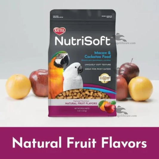 Kaytee NutriSoft large parrot food with natural fruit flavours