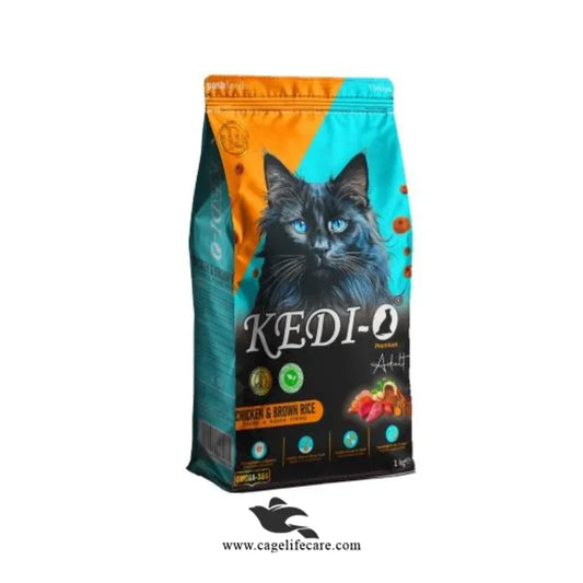 Kedi-O Premium Adult Cat Food – Chicken & Brown Rice  Complete & Balanced Turkish Formula
