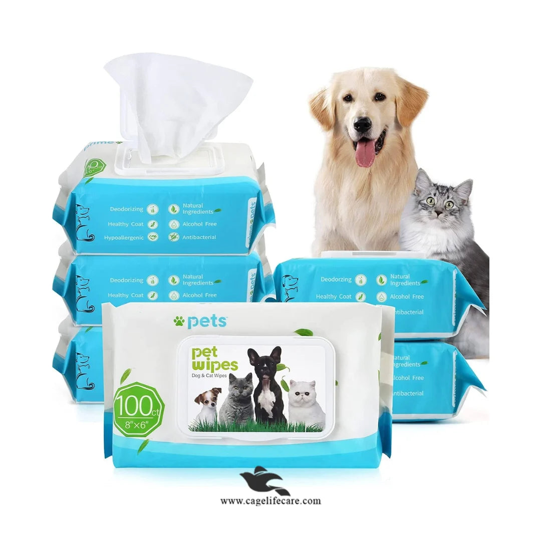 Cat & Dog Cleaning Wipes – Gentle, Antibacterial & Easy Grooming Solution