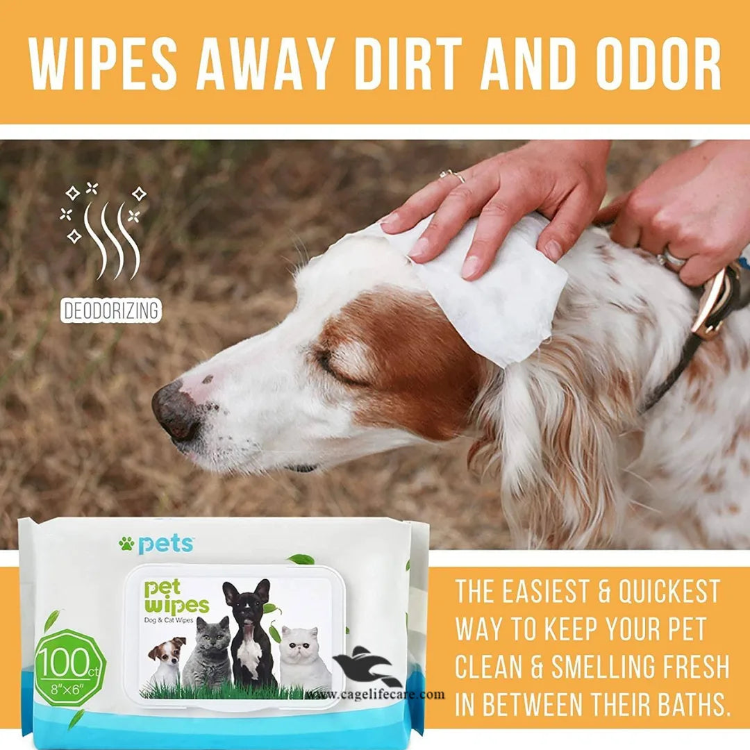Cat & Dog Cleaning Wipes – Gentle, Antibacterial & Easy Grooming Solution