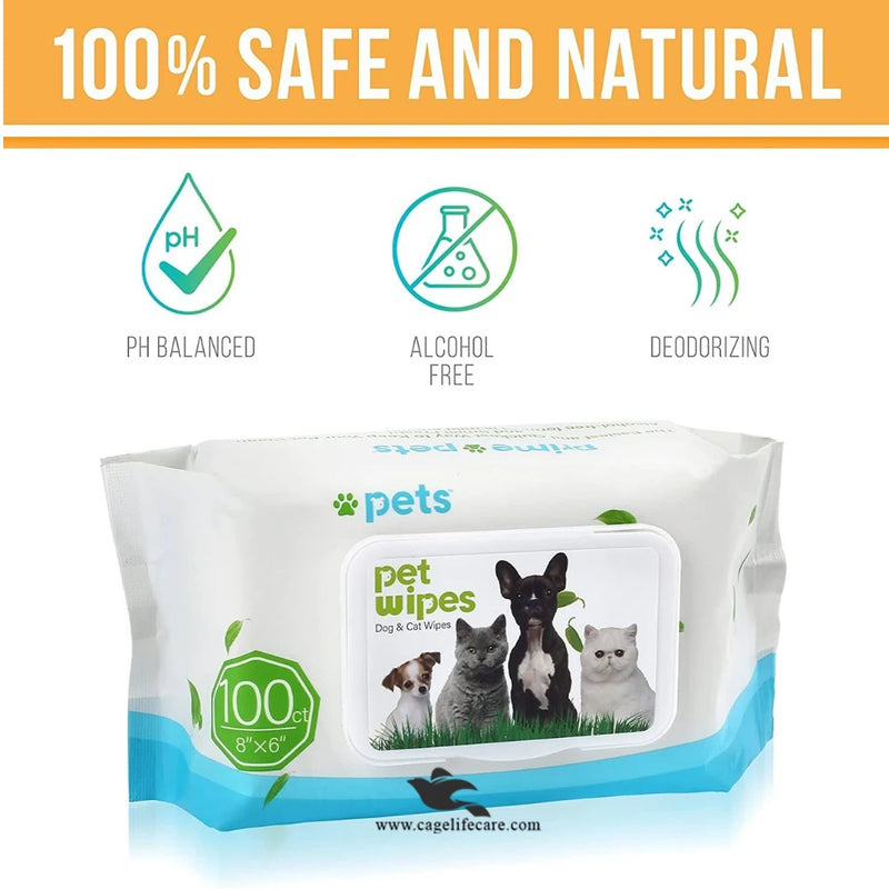 Cat & Dog Cleaning Wipes – Gentle, Antibacterial & Easy Grooming Solution