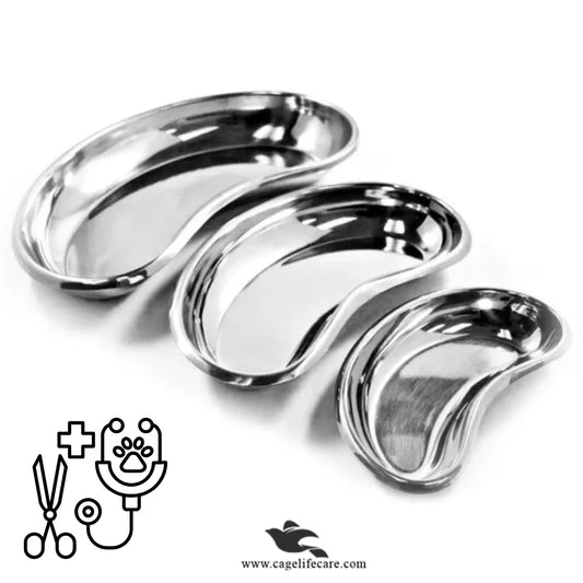 Small Stainless Steel Kidney Tray for Veterinary Use