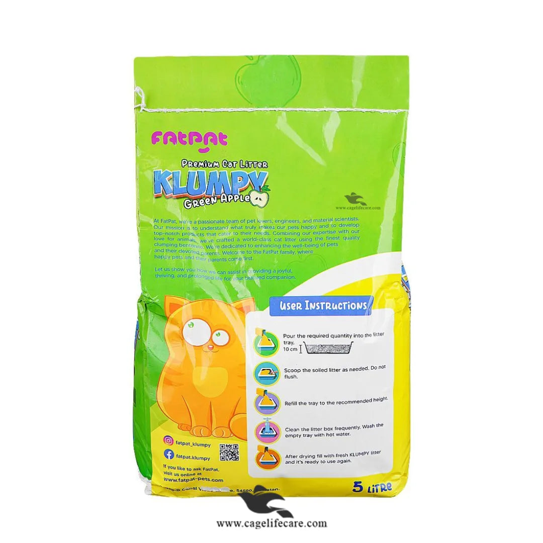 Klumpy Cat Litter – Green Apple Scent