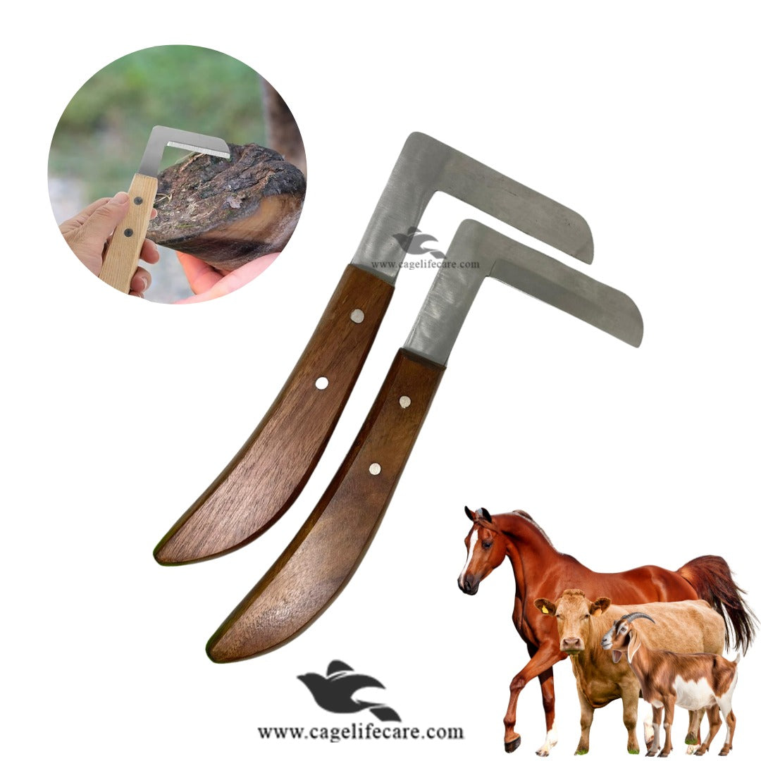L-Shape Hoof Knife Set – 2pc Livestock Trimming Tool