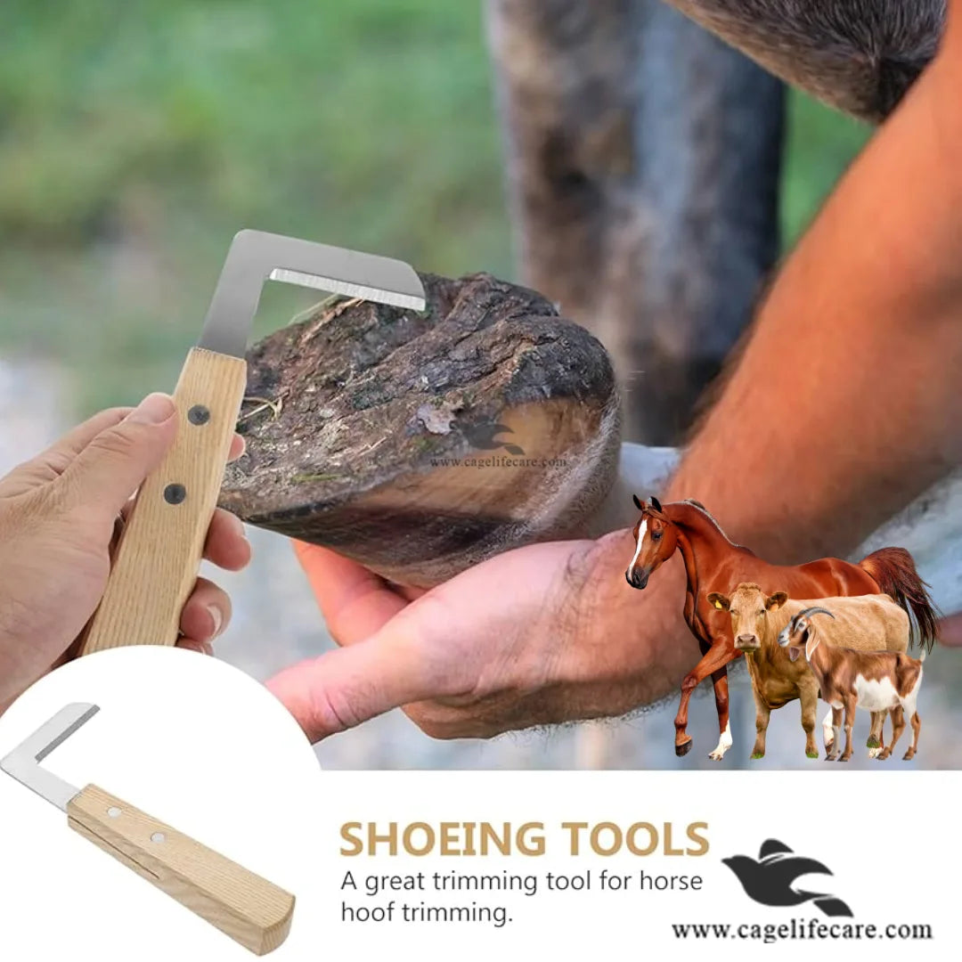 L-Shape Hoof Knife Set – 2pc Livestock Trimming Tool