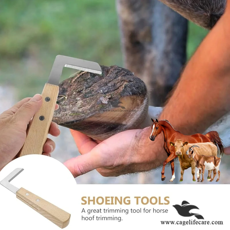L-Shape Hoof Knife Set – 2pc Livestock Trimming Tool