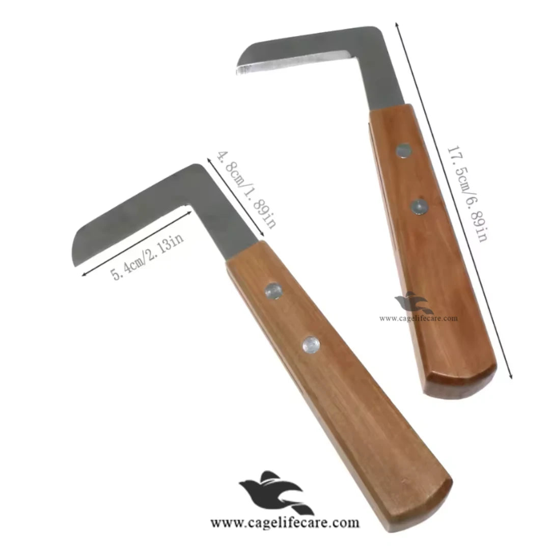 L-Shape Hoof Knife Set – 2pc Livestock Trimming Tool