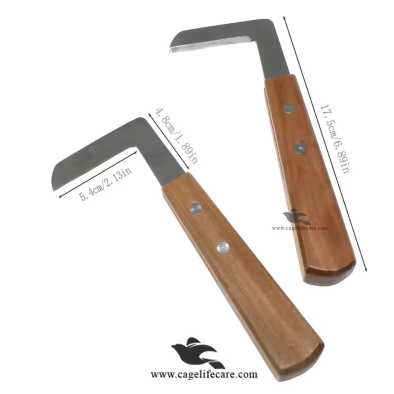 L-Shape Hoof Knife Set – 2pc Livestock Trimming Tool