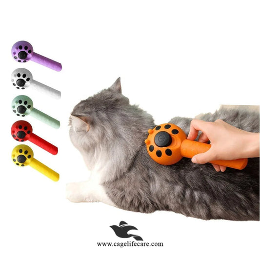 Ladybug Shape Push Button Brush for Cats and Dogs – Premium Grooming Tool