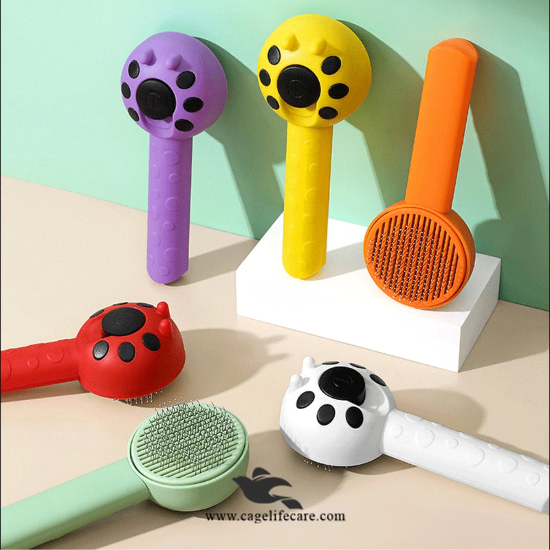 Ladybug Shape Push Button Brush for Dogs & Cats – Imported Premium Quality