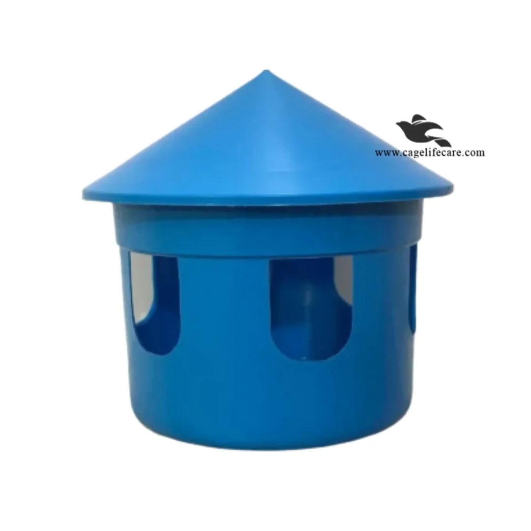 Large Multipurpose Pot for Pigeons and Poultry Blue