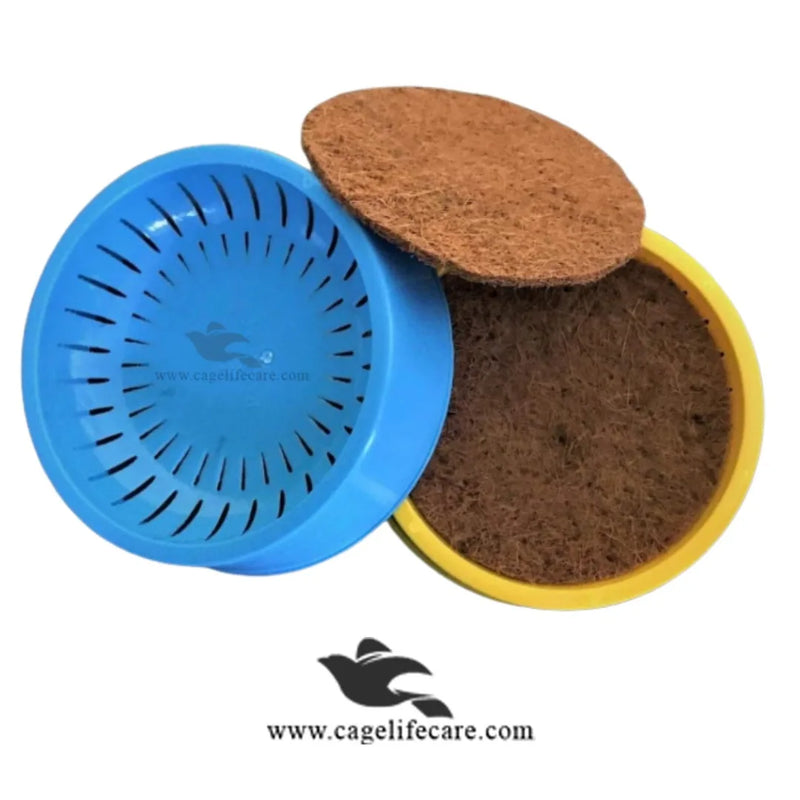 Large Nest Bowl with Coconut Mat For Pigeons & Poultry