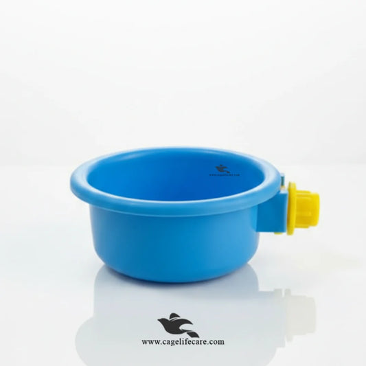 Bird and small animal feeder yellow green blue