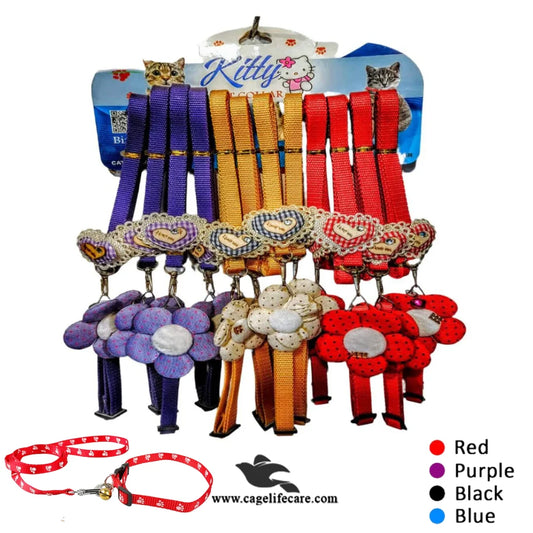 Leash with Flower Collar For Cats and Puppies