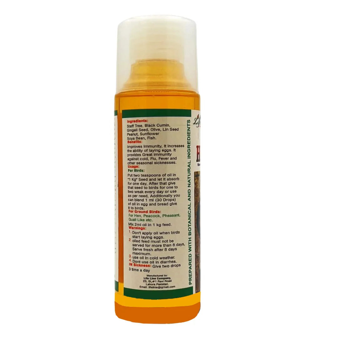 Life Line Herbal Oil – Essential Oils & Nutrients for Bird Health & Egg Production