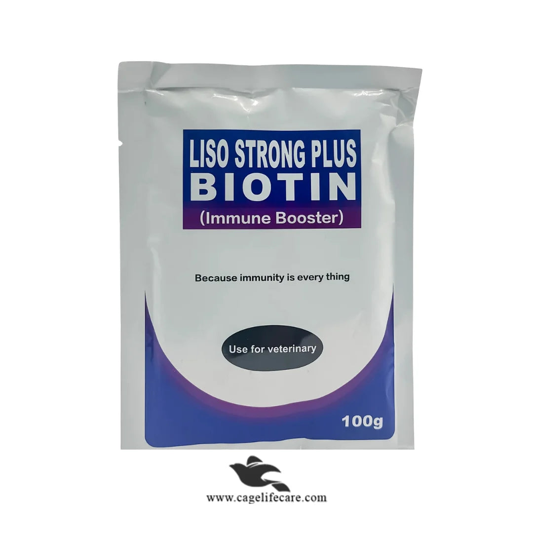 Liso Strong Plus Biotin – Advanced Immune Booster for All Types of Birds