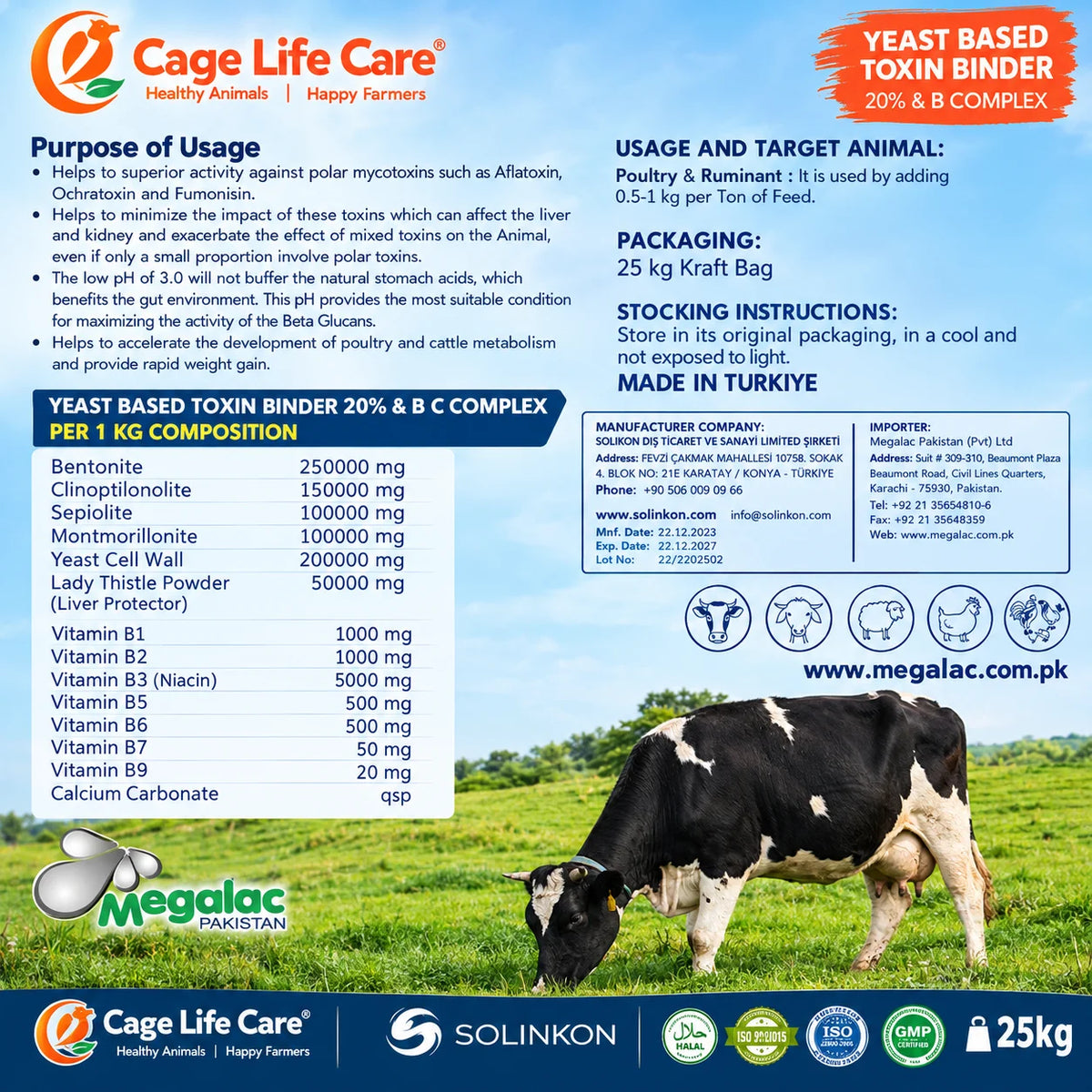 MEGA-TOX PLUS toxin binder with yeast for livestock and ruminants