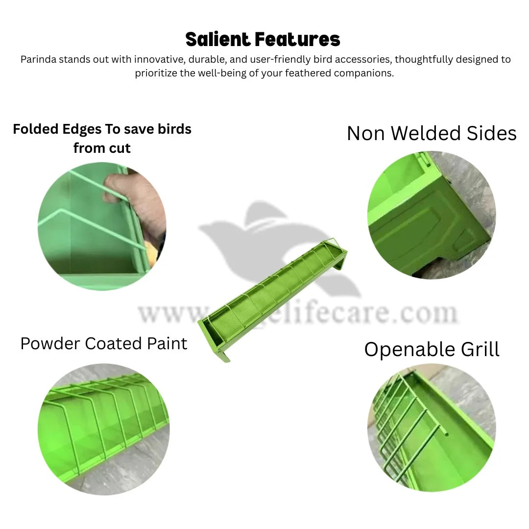 Metal Economical Feeding Tray for Pigeons & Poultry ( FEATURES )
