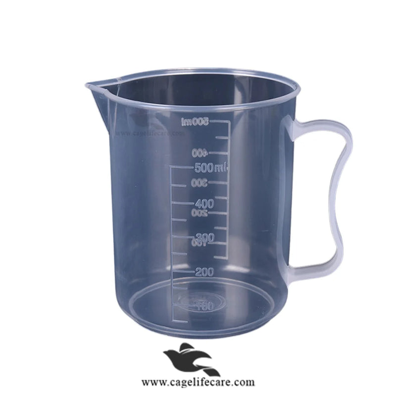 ML Marking Water Jugs - Precision Measuring for Bird Care