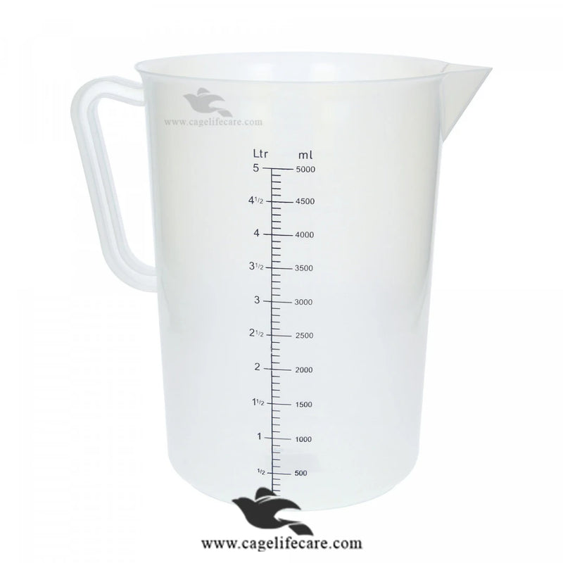 ML Marking Water Jugs - Precision Measuring for Bird Care