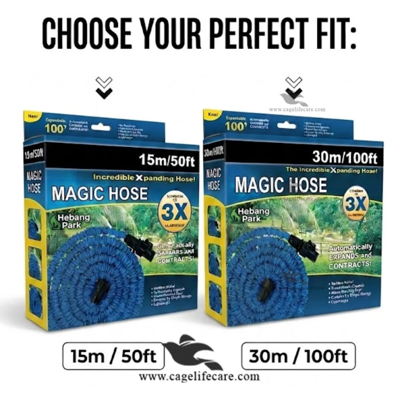 Magic Hose Pipe with Shower Handle — Flexible Expandable Water Pipe