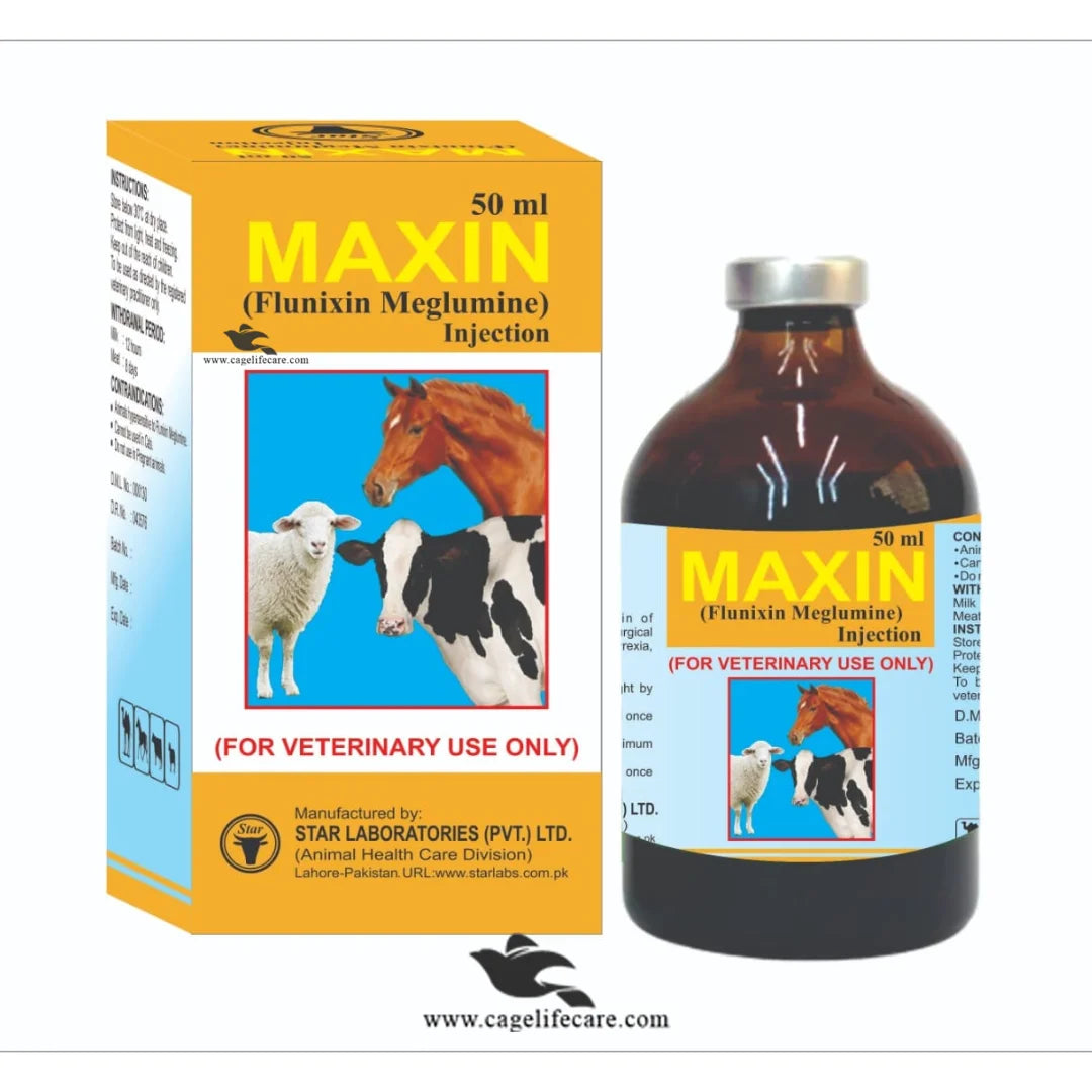 Maxin Injection Flunixin Meglumine 50mg for livestock