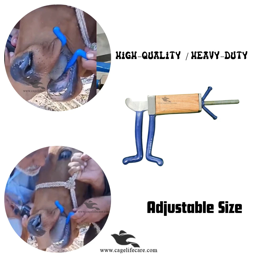 Mouth Gag Stainless Steel Livestock – Adjustable Veterinary Tool