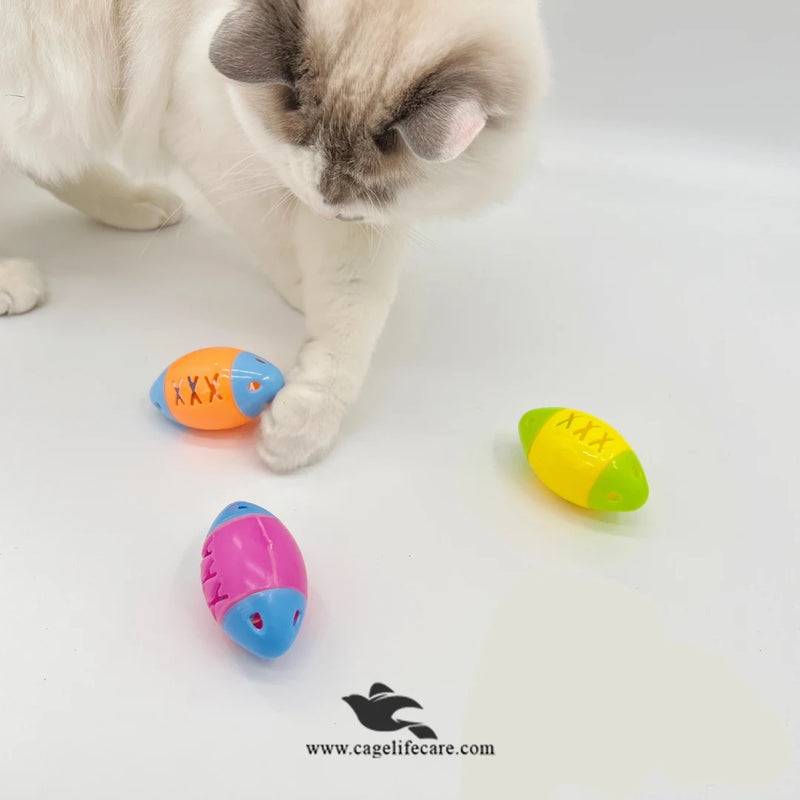 Multi-Pet Bell Balls – 4 to 6 Colorful Toys for Cats, Dogs & Birds