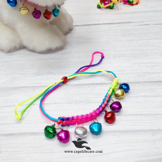 Multiple Colors Bell Cat & Puppy Necklace