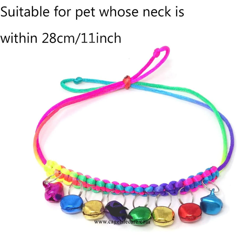 Multiple Colors Bell Cat & Puppy Necklace