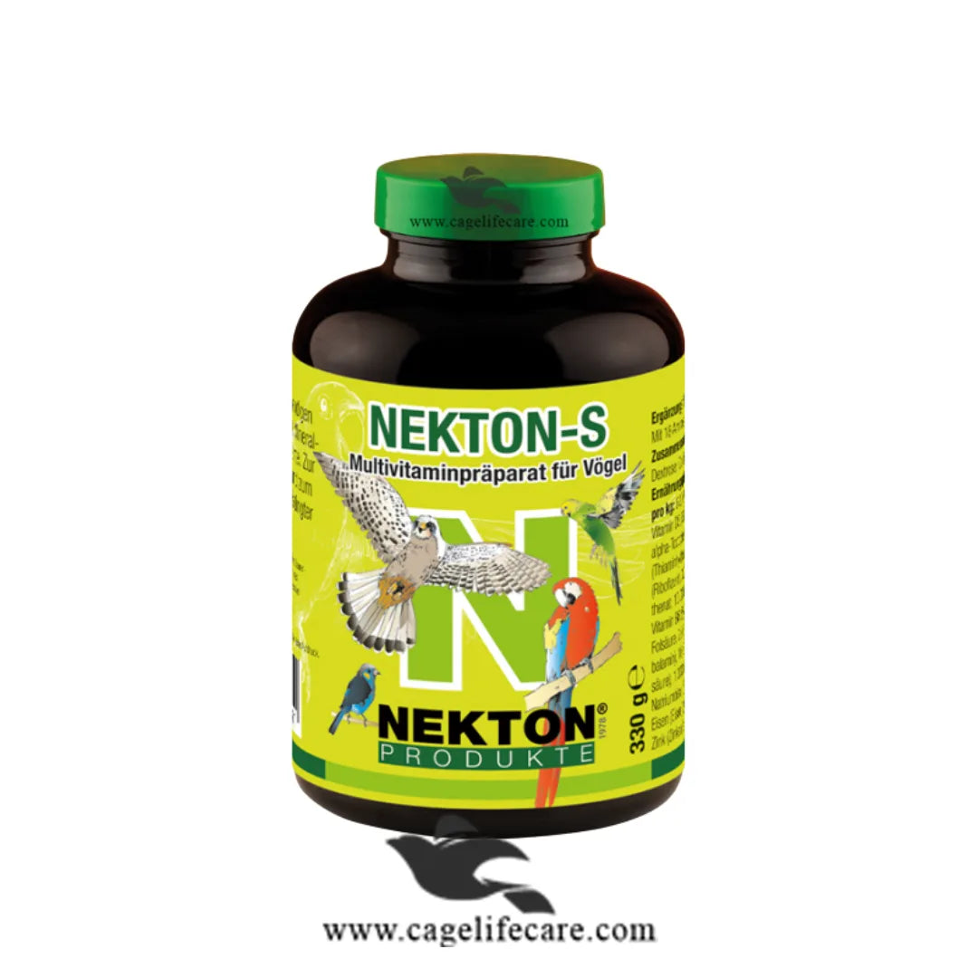 NEKTON-S – Multivitamin Supplement for Birds 330g Bottle and Loose Packing