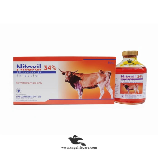 Nitoxil 34% Injection – Nitroxynil 340mg/ml Dewormer for Liver Fluke ...