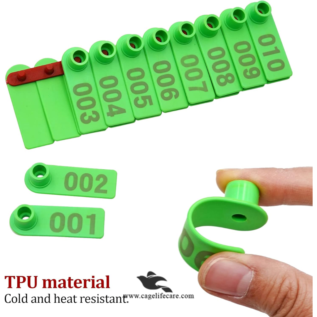 Cage Number Sticker Numbering Plastic Ear Tags – Identification for Goats, Sheep, Cattle ...