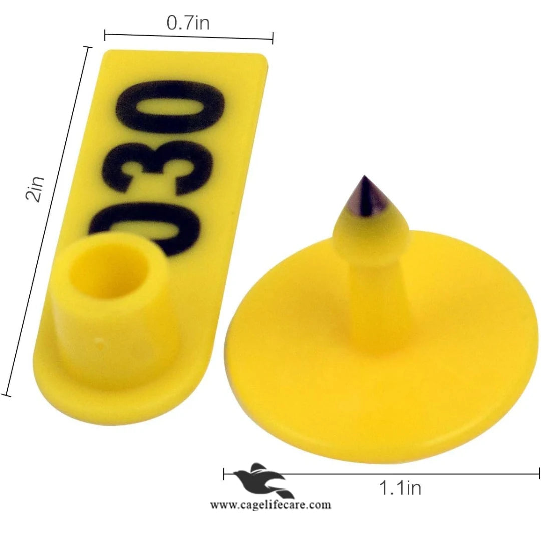 Numbering Plastic Ear Tags – Identification for Goats, Sheep, Cattle ...