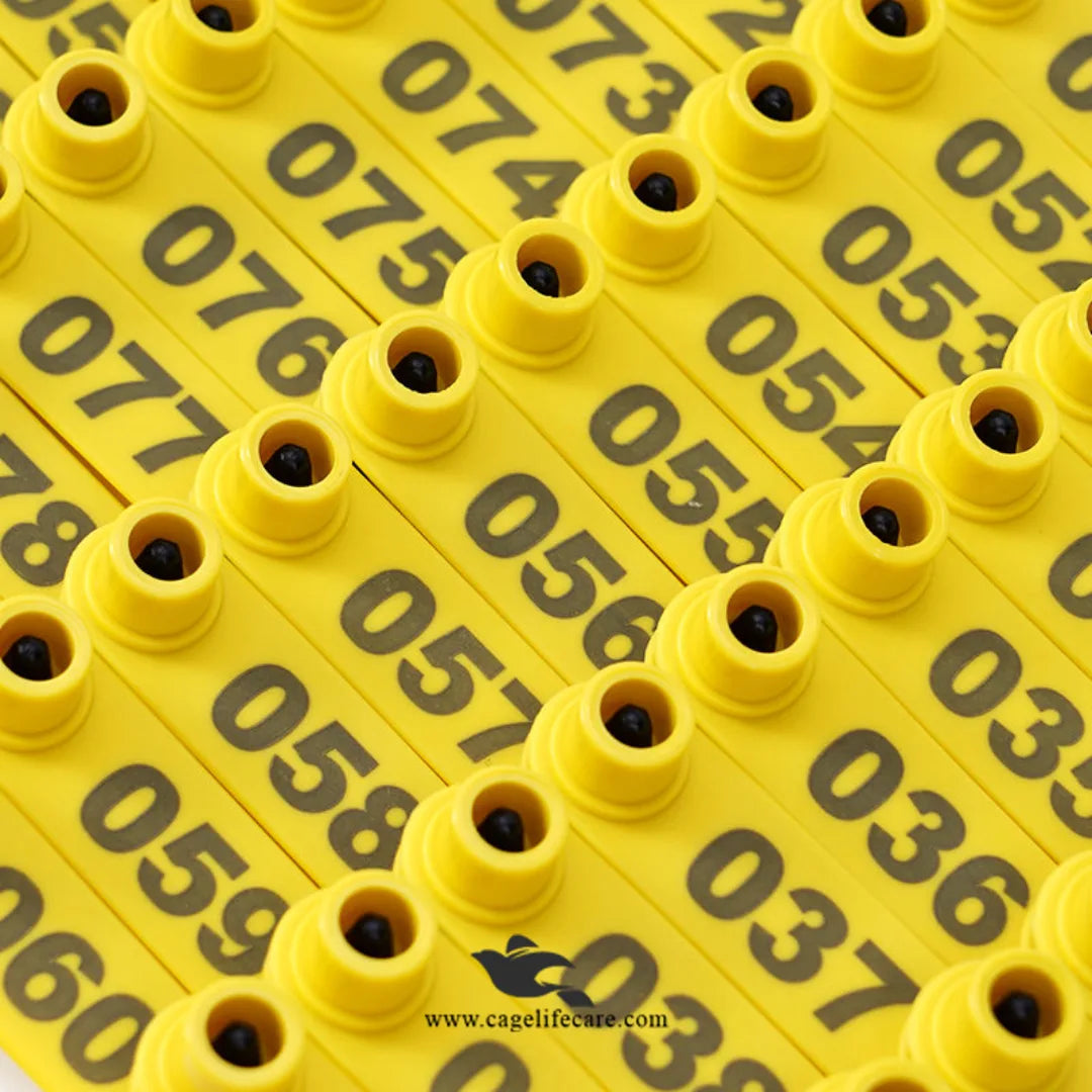 Cage Number Sticker Numbering Plastic Ear Tags – Identification for Goats, Sheep, Cattle ...
