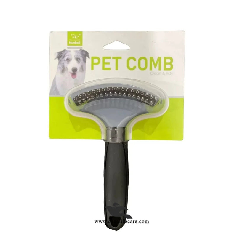 Nunbell Curve Rake Comb – Grooming Tool for Pets, Detangles & Removes Loose Fur